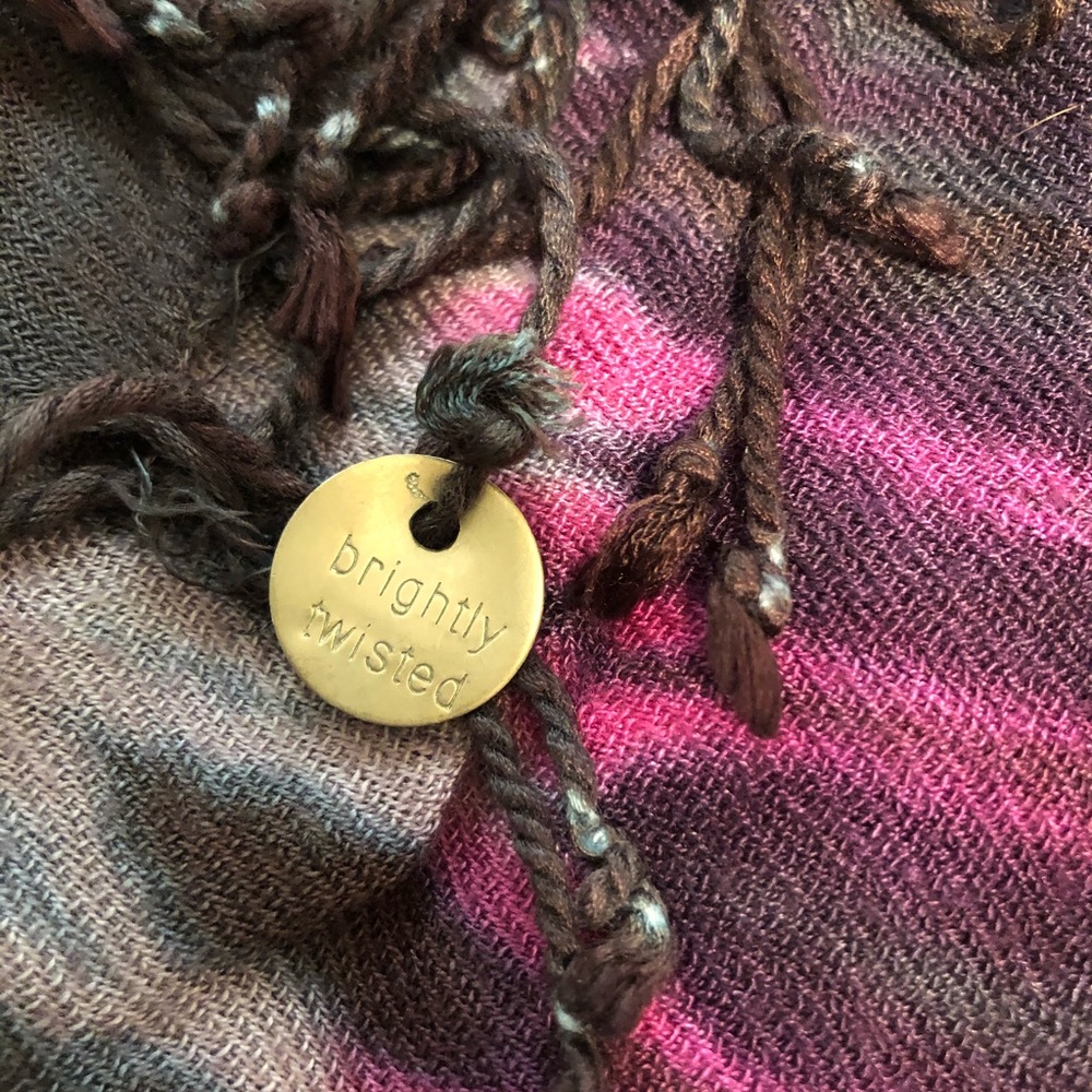 Brightly Twisted Tie Dye Scarf Sarong Pashmina